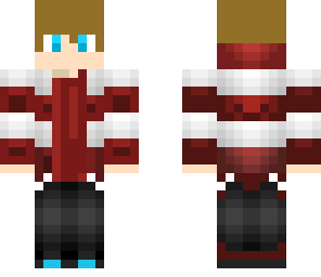 blonde boy red striped shirt