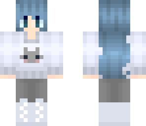 blue kitty girl