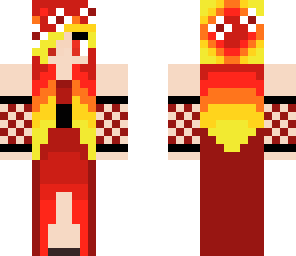 fire medieval girl