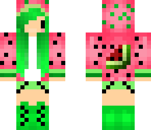 edited chibi watermelon girl