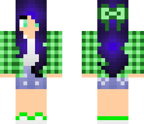 dark purple hair girl