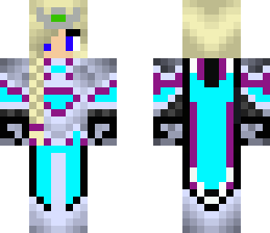 girl knight blue