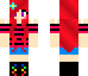 cute red gamer girl