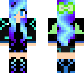 blue tech girl