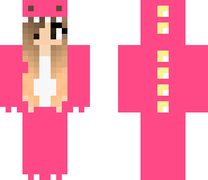 cute pink dino girl in a onesie