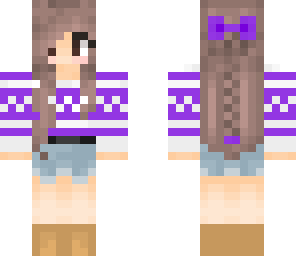 cute girl purple