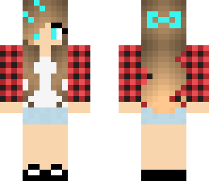 cute plaid t-shirt girl