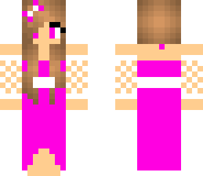 magenta prom dress