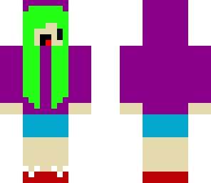 purple hoodie girl