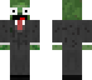 surpised zombie in suit