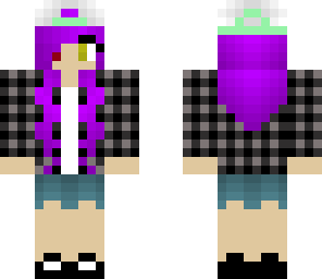 plaid shirt with hat girl