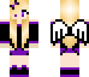 purple winged girl