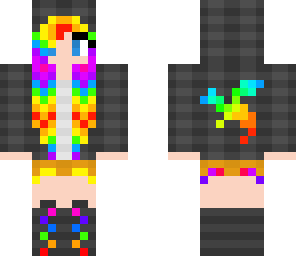 rainbow dragon girl 