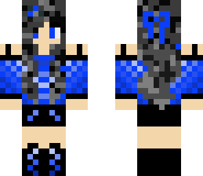 blue and black