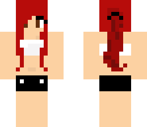 darknessxox with red hair