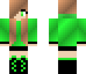 lime green girl