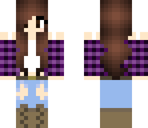 fall plaid girl
