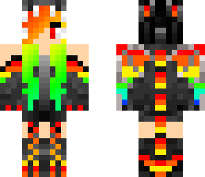 rainbow dragon girl
