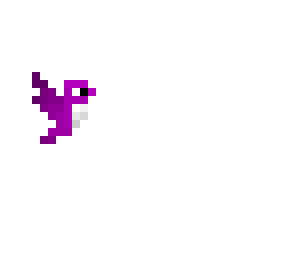 purple bird