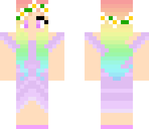 pastel rainbow in a dress