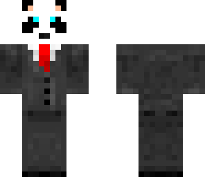panda in suit