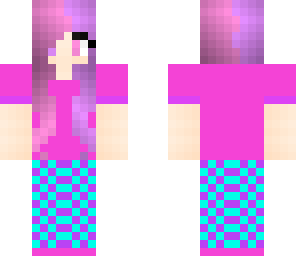 pink purple and blue pjs girl