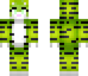 cute green tiger girl