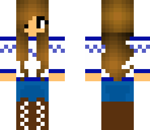 cute blue winter girl