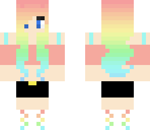 pastel rainbow girl bookmarky