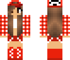 red pattern girl