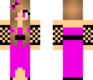 bad girl in magenta prom dress