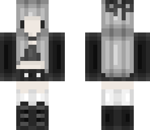 black and white chibi