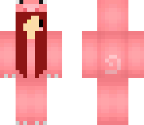 red chibi pig girl