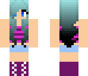 blue ombre skin