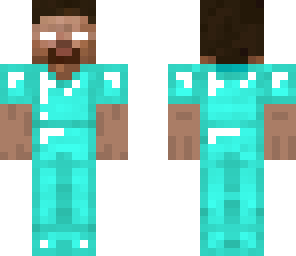 herobrine in diamond armour