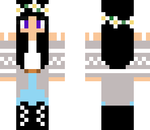 black hair sweater girl