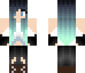 blue ombre rouge girl