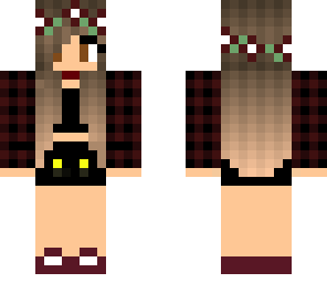 fall flower crown girl