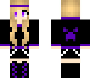 purple cute girl