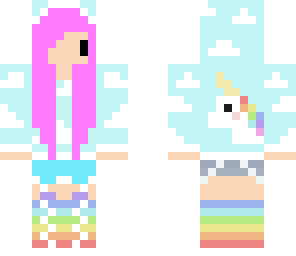 pink hair unicorn
