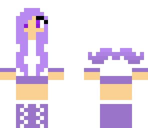 purple mustache girl