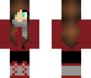red winter girl