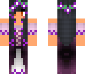 aphmau's beautiful purple dress