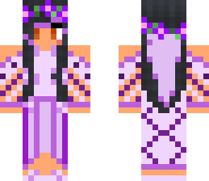 aphmau's beautiful purple wedding dress