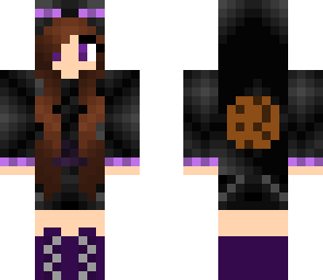 ender girl with cookie xd
