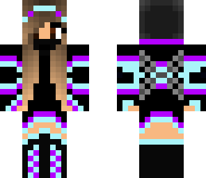assassin girl purple and mint