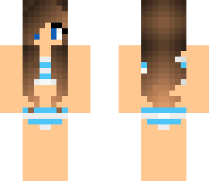 cute blue bikini girl