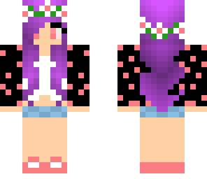 purple hair flower headband