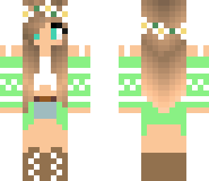 green hipster girl