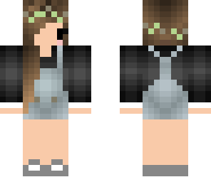 chibi in overalls